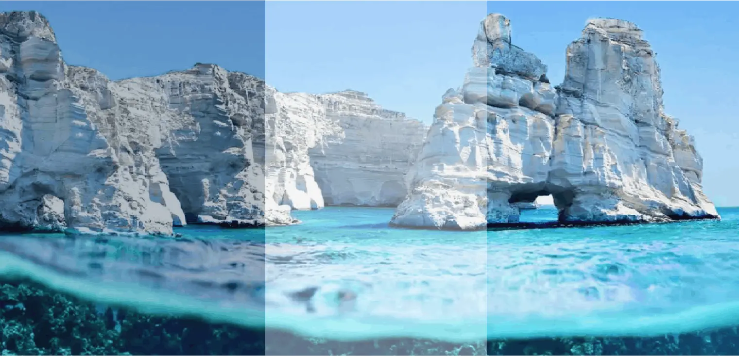 Kleftiko white volcanic cliffs and turquoise waters on the Milos south cruise route