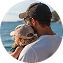 Jamie L., Navy Blue boat tour guest at Mandrakia in the Cyclades