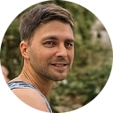 Carlos Sorentino, Navy Blue boat tour guest at Thiorichia in Milos
