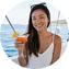 Chang Garcia, Navy Blue Sea Ray yacht tour guest in Milos