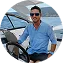 Teo Hernadez, Navy Blue Sea Ray private tour guest in Milos