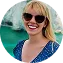 Clara R., Navy Blue Sea Ray private cruise guest in Milos