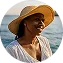 Gabrielle L., Navy Blue Sea Ray private cruise guest in Milos