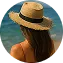 Isabelle Dupont, Navy Blue Sea Ray private trip guest in Milos