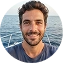 Ruben Alcaraz, Navy Blue direct sea transfer guest from Milos to Santorini