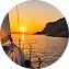Margaret H., Navy Blue honeymoon sea transfer guest from Sifnos to Milos
