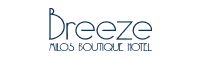 Breeze Milos Boutique Hotel logo – Navy Blue accommodation partner