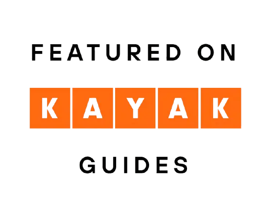 KAYAK badge – Navy Blue featured in the KAYAK Adamantas travel guide